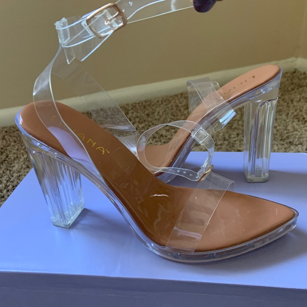 Clear heels
